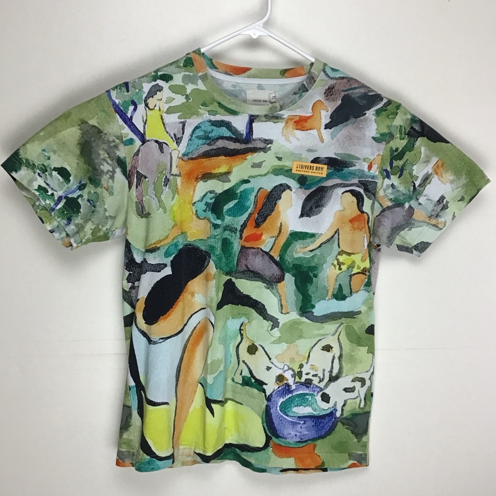 Strivers Row mens short sleeve all over print tee shirt large